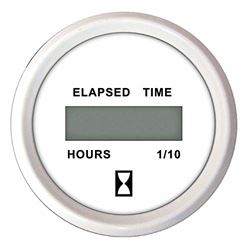 Picture of Faria Instruments 13130 FARIA DRESS WHITE 2" HOURMETER (DIGITAL) 10,000 HRS