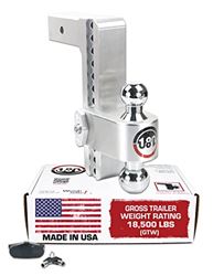 Picture of Weigh Safe CTB1025 Adjustable Ball Mount 10" Drop Hitch 2.5" Receiver 18,500 Lbs