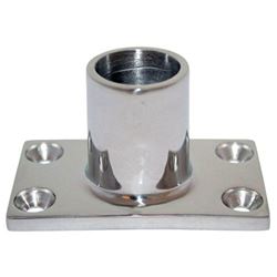 Picture of Whitecap Industries 6041C 90 Degree Rectangular Base Rail Fitting 7/8" Stainless Steel