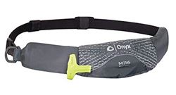 Picture of Onyx Outdoors 130900-701-004-19 M-16 Manual Inflatable Belt Pack PFD Grey