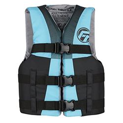 Picture of Full Throttle 112200-505-010-22 Teen Nylon Life Jacket Aqua Black