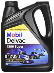 Picture of Mobil 122492 Delvac 1300 Super 15W-40 Synthetic Blend Diesel Engine Oil 1 Gallon