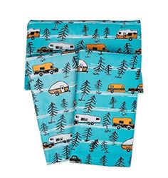 Picture of Camco 53380 Life is Better at the Campsite Tablecloth with Bench Covers 3-Piece Set