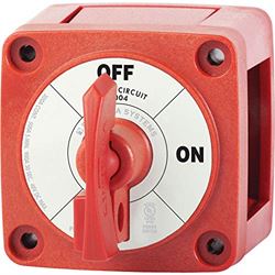 Picture of Blue Sea Systems 6004BSS Mini Battery Switch On/Off with Locking Key