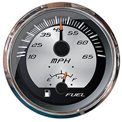 Picture of Faria Instruments 22015 Platinum 4" Multi-Function Speedometer Fuel Gauge 65 MPH