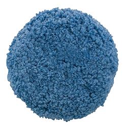 Picture of Presta 890164 Blueblendedwool Soft Polishpad-9”double-Sidedhook & Loop/1.5”thick Wool Pile/removesswirls From Fresh Paint