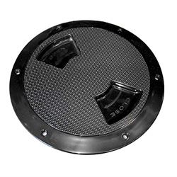 Picture of Sea-Dog Line 336387-1 SeaDog Quarter-Turn Deck Plate with Internal Collar | #8 Fastener | Black Finish
