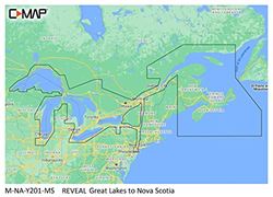 Picture of C-Map M-NA-Y201-MS Great Lakes to Nova Scotia REVEAL Coastal Chart