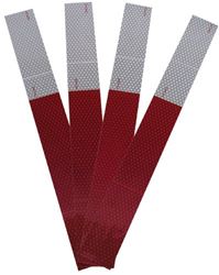 Picture of Peterson Fluid 4654K Reflective Tape Kit 18 Inch Red White Safety Strips