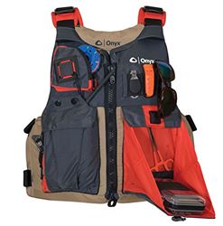 Picture of Onyx Outdoors 121700-706-005-17 Kayak Fishing Life Vest Adult Oversize Tan
