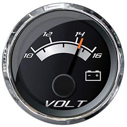 Picture of Faria Instruments 22022 Faria Platinum 2" Voltmeter (10-16 Vdc)