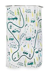 Picture of Camco 53245 Life Is Better At The Campsite RV Shower Curtain with Map Design