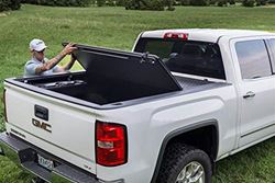 Picture of TrailFX TFX2523 Hard Folding Tonneau Cover with Tailgate Lock