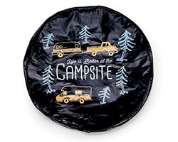 Picture of Camco 53292  Spare Tire Cover, 27", Black / Trees