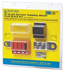 Picture of Blue Sea Systems 5024BSS ST-Blade Battery Terminal Fuse Block Kit with Negative Busbar