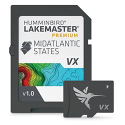 Picture of Humminbird 602004-1 LakeMaster Premium Mid-Atlantic V1 GPS Map Card with VX Technology