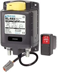 Picture of Blue Sea Systems 7700100 ML Solenoid 12V 500A Magnetic Latching with Manual Control