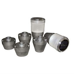 Picture of Dock Edge DE96258F Solar Rechargeable Post Light 4 Inch 2-Pack