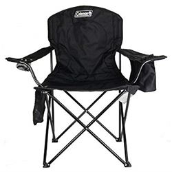 Picture of Coleman 2000032007 Cooler Quad Camp Chair with 4-Can Cooler Black