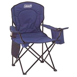 Picture of Coleman 2000035685 Cooler Quad Portable Camping Chair with Built-In 4-Can Cooler, Blue