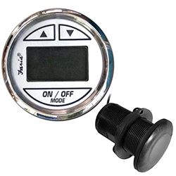 Picture of Faria Instruments 13894 Chesapeake White SS 2" Depth Sounder with Thru-Hull Transducer