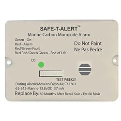 Picture of Mti Industries 62-542-WT-MARINE Marine Carbon Monoxide Alarm 62 Series, Flush Mount, White