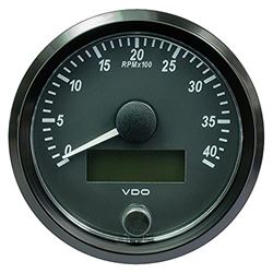 Picture of VDO Gauges A2C3832990030 Computers Singleviu 80mm (3-1/8 Inch) Tachometer-4000 Rpm -