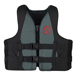 Picture of Full Throttle 142100-701-080-22 FULL THROTTLE ADULT RAPID DRY LIFE JACKET 2X/4X - GRAY/BLACK