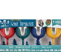 Picture of Camco 53465 Wine Tumblr Set/4 Multi Color