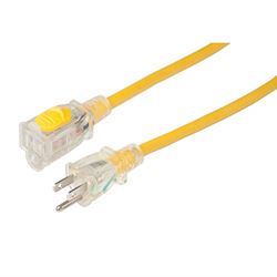 Picture of Marinco 151225RV 25' 12/3 AWG 15A Locking Extension Cord Yellow