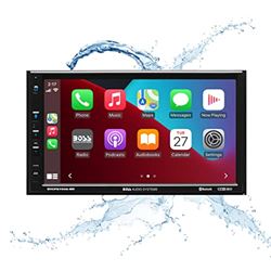 Picture of Boss Audio Systems BVCP9700AMR Marine Boat Stereo Sound System - Apple CarPlay, Android Auto, 7 Inch Double Din, Touchscreen, Bluetooth Audio and Calling Head Unit, Radio Receiver, No CD Player