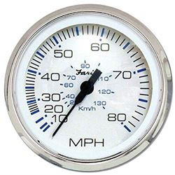 Picture of Faria Instruments 33819 Ches Ss White Speedo 80 Mph