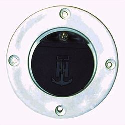 Picture of T-H Marine SA2BDP Flush Mount Scupper Adapter White/Black