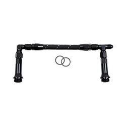 Picture of SPEEDFX 575108BK Dual Inlet Fuel Line Kit for Holley Ultra HP Carburetors -8AN to 1/2 NPT Black