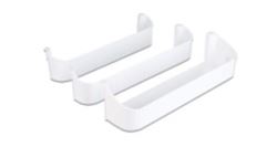 Picture of Dometic 29325760166 RV Refrigerator Door Shelf Kit White 3-Piece Set