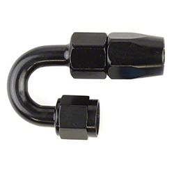 Picture of SPEEDFX 520680BK -6AN 180 Degree Push-On Hose End Black Anodized Aluminum