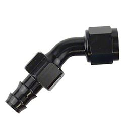 Picture of SPEEDFX 520445BK -4an X 45  Blk Push-On Hose End