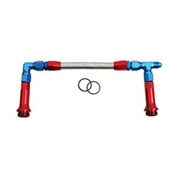 Picture of SPEEDFX 575118 Dual Inlet Fuel Line Kit for BG Demon Carburetor -8AN to 1/2 NPT
