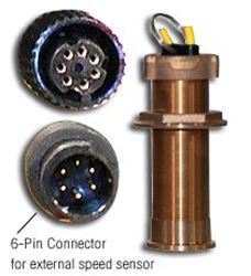 Picture of Furuno 235DHTLMSE Bronze Thru-Hull Transducer with High-Precision Temp Sensor