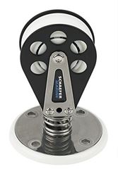 Picture of Schaefer Marine 706-62 7 Series Stand Up Spring Block, Aluminum Cheeks, Stainless Steel Base and Delrin Ball Bearing Sheave