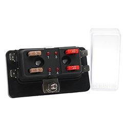 Picture of Cole Hersee 880024-BP COLE HERSEE 4 SD MINI FUSE BLOCK WITH LED INDICATORS