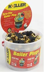 Picture of Moeller 020899001 1" Brass Turn-Tite Bailer Plug - Pack of 50