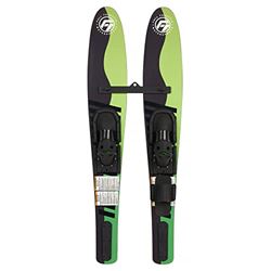 Picture of Full Throttle 33010040099922 Shaped Junior Combo Waterskis 54" Green