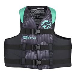 Picture of Full Throttle 11220050508022 Adult Nylon Life Jacket 2X/4X Aqua Black
