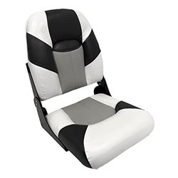 Picture of Wise Seating 1461-1782 Baja Series High Back Boat Seat White Gray Black