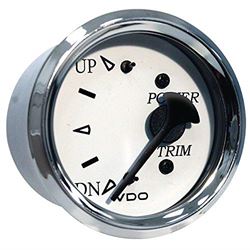 Picture of Seachoice 50-15631 Trim Gauge for Honda Outboards Chrome Bezel White Face