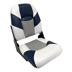 Picture of Wise Seating 1461-1773 Baja Series High Back Boat Seat White Gray Midnight