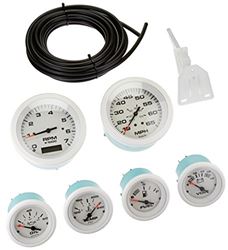 Picture of Sierra 69711P Arctic 6 Gauge Inboard/Outboard Instrument Kit White