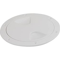 Picture of Sea-Dog Line 335760-1 Screw-Out Deck Plate - White - 6"