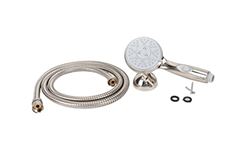Picture of Camco 43747 RV Marine Shower Head Kit with On/Off Switch - 5 Spray Patterns Brushed Nickel
